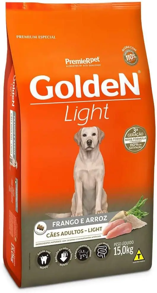 ração golden formula light cães adultos