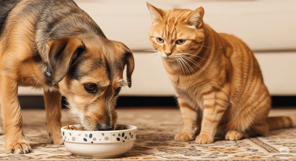 cachorro pode comer ração de gato