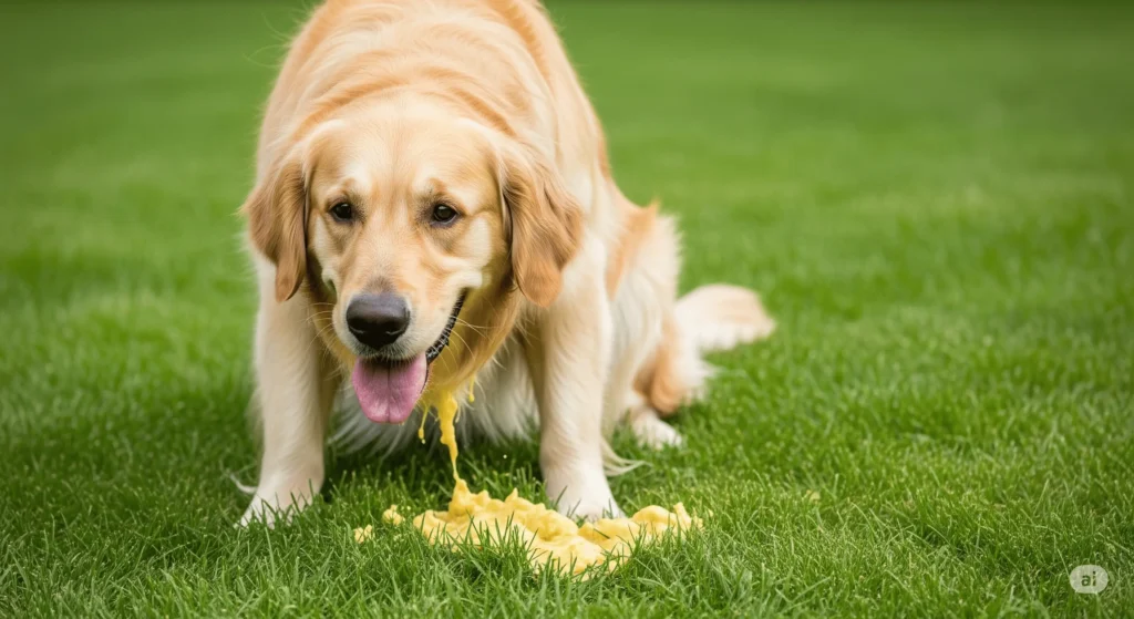 cachorro vomitando ração